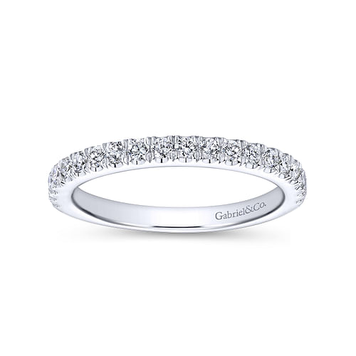 14K White Gold Matching Wedding Band