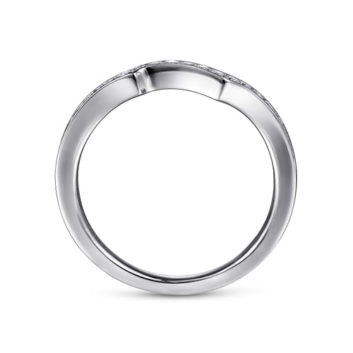 14K White Gold Matching Wedding Band