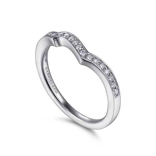 14K White Gold Matching Wedding Band