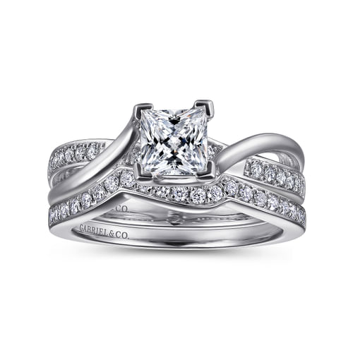14K White Gold Matching Wedding Band