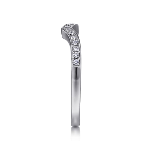 14K White Gold Matching Wedding Band