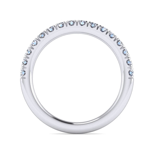 14K White Gold Matching Wedding Band