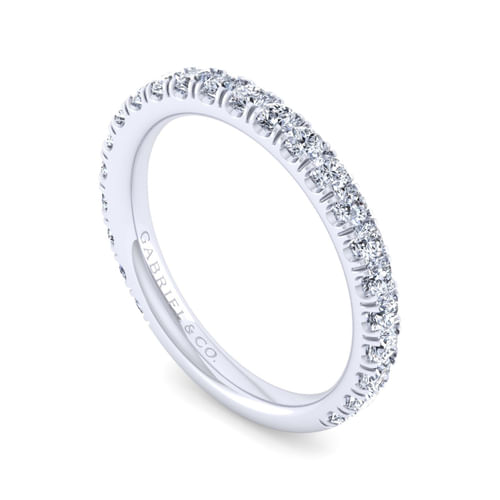 14K White Gold Matching Wedding Band