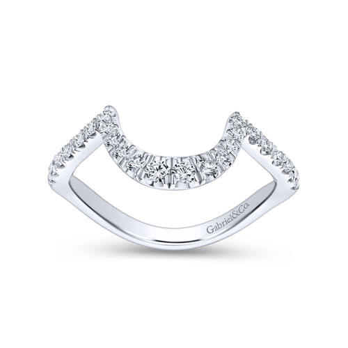 14K White Gold Matching Wedding Band