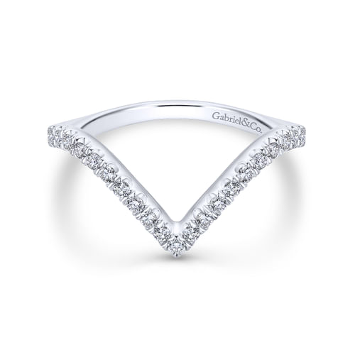 14K White Gold Matching Wedding Band