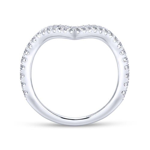 14K White Gold Matching Wedding Band