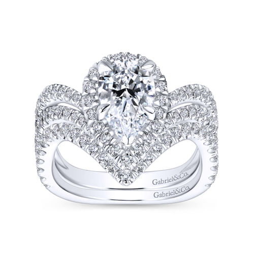 14K White Gold Matching Wedding Band