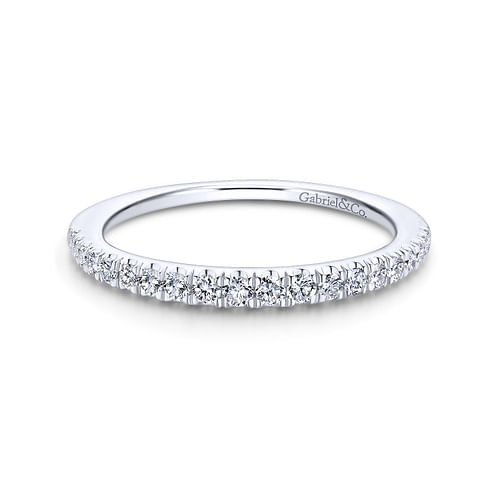 14K White Gold Matching Wedding Band