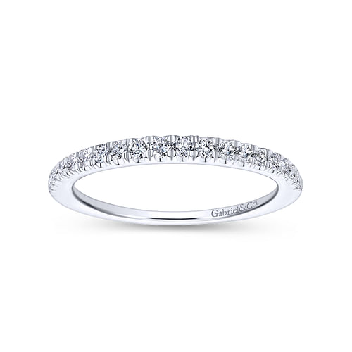 14K White Gold Matching Wedding Band