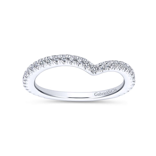 14K White Gold Matching Wedding Band