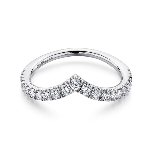 14K White Gold Matching Wedding Band