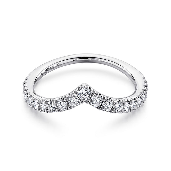 Gabriel - 14K White Gold Matching Wedding Band