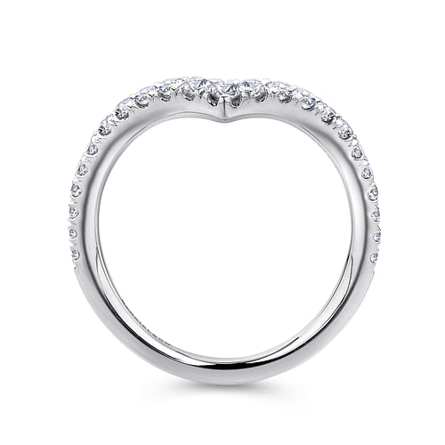 14K White Gold Matching Wedding Band