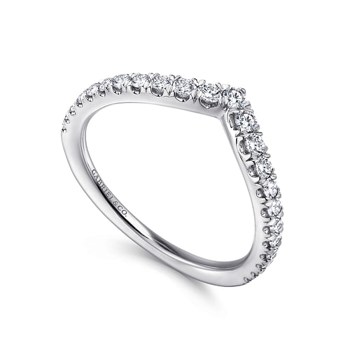 14K White Gold Matching Wedding Band