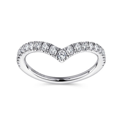 14K White Gold Matching Wedding Band