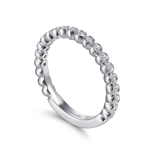 14K White Gold Matching Wedding Band