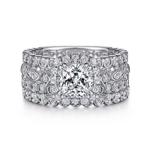 14K White Gold Matching Wedding Band