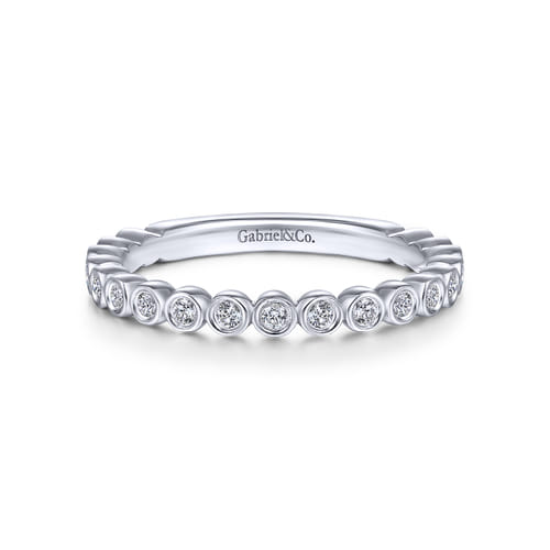 14K White Gold Matching Wedding Band
