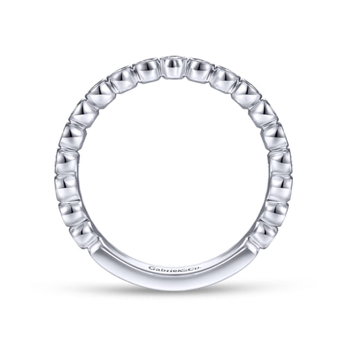 14K White Gold Matching Wedding Band