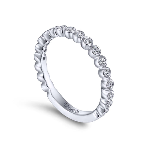 14K White Gold Matching Wedding Band