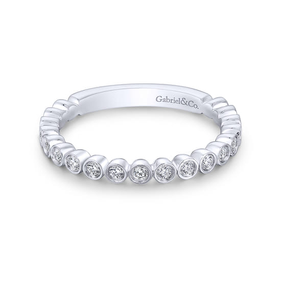 Gabriel - 14K White Gold Matching Wedding Band