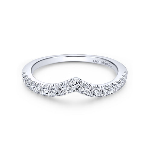 14K White Gold Matching Wedding Band