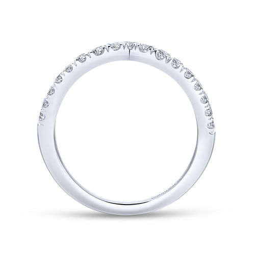 14K White Gold Matching Wedding Band