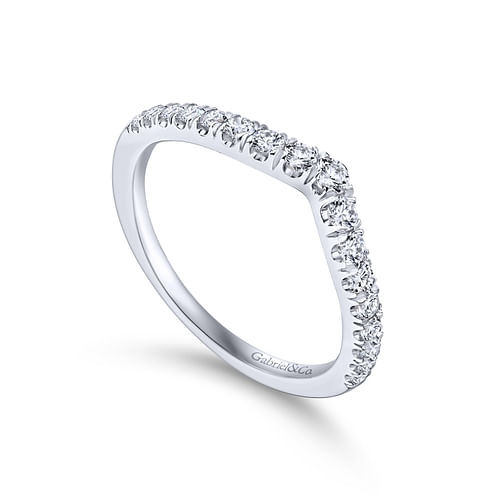 14K White Gold Matching Wedding Band