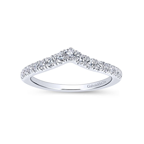 14K White Gold Matching Wedding Band