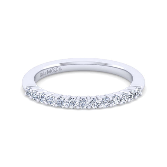 Gabriel - 14K White Gold Matching Wedding Band Gabriel - 14K White Gold Matching Wedding Band