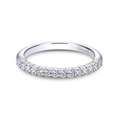 14K White Gold Matching Wedding Band