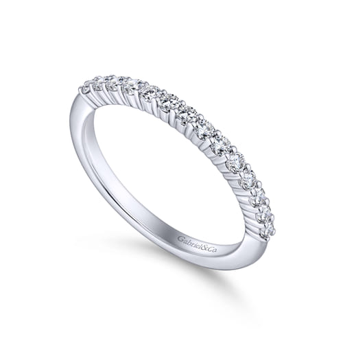 14K White Gold Matching Wedding Band