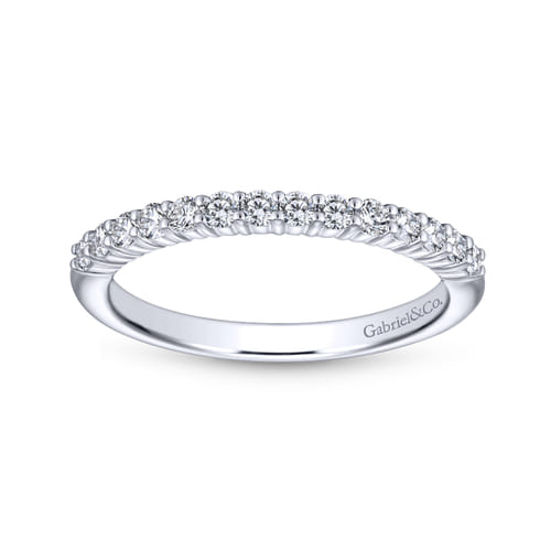 14K White Gold Matching Wedding Band