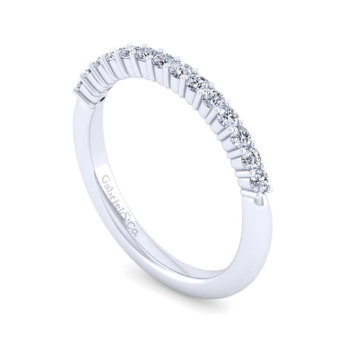 14K White Gold Matching Wedding Band