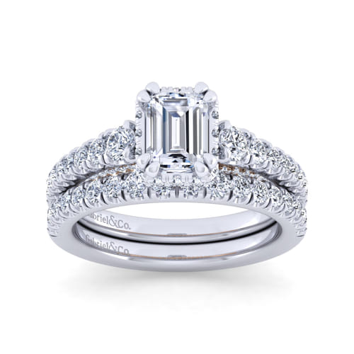 14K White Gold Matching Wedding Band