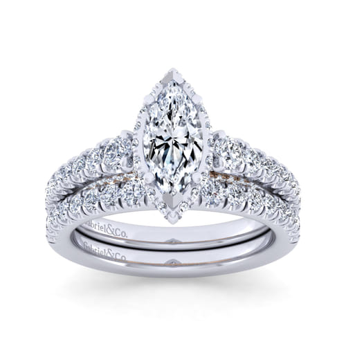 14K White Gold Matching Wedding Band 14K White Gold Matching Wedding Band