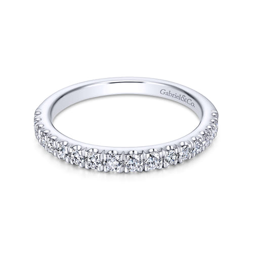 14K White Gold Matching Wedding Band