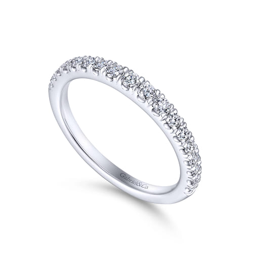 14K White Gold Matching Wedding Band