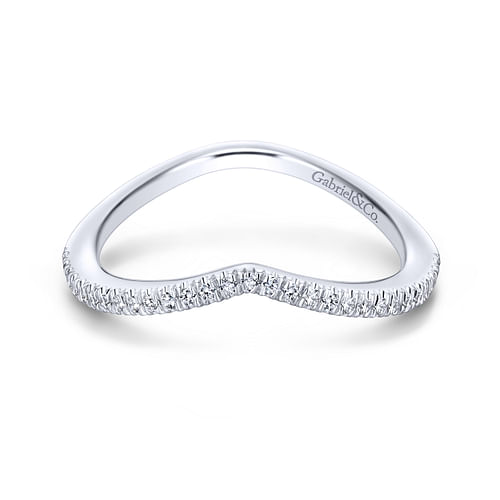 14K White Gold Matching Wedding Band