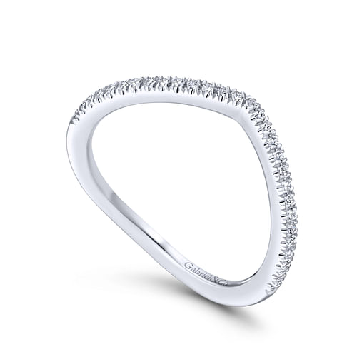 14K White Gold Matching Wedding Band