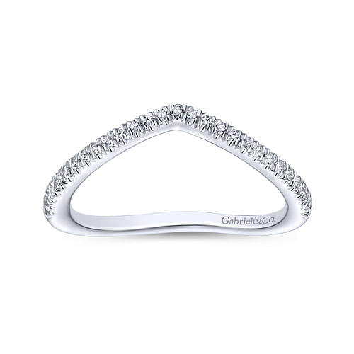 14K White Gold Matching Wedding Band