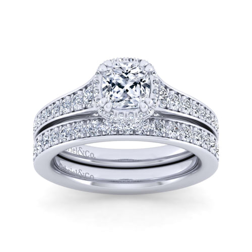 14K White Gold Matching Wedding Band