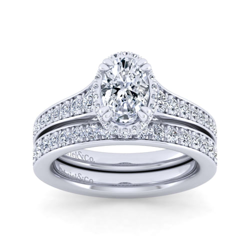 14K White Gold Matching Wedding Band