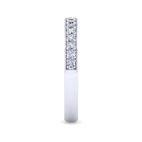 14K White Gold Matching Wedding Band