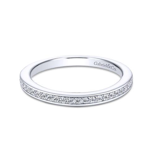 14K White Gold Matching Wedding Band