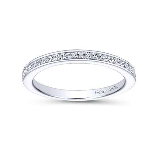 14K White Gold Matching Wedding Band