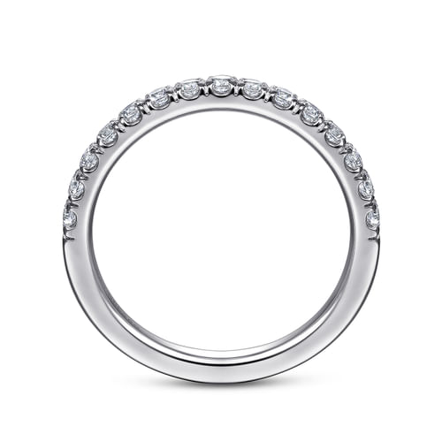 14K White Gold Matching Wedding Band