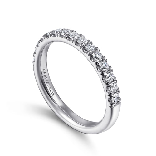 14K White Gold Matching Wedding Band