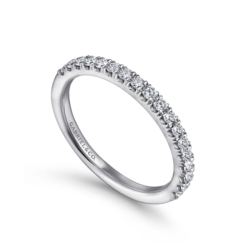 14K White Gold Matching Wedding Band