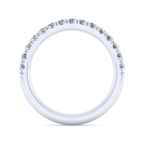 14K White Gold Matching Wedding Band